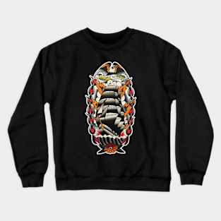 Homeward Ship Tattoo Design Crewneck Sweatshirt